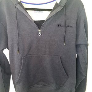 Long Sleeve Half Zip Champion Hoodie